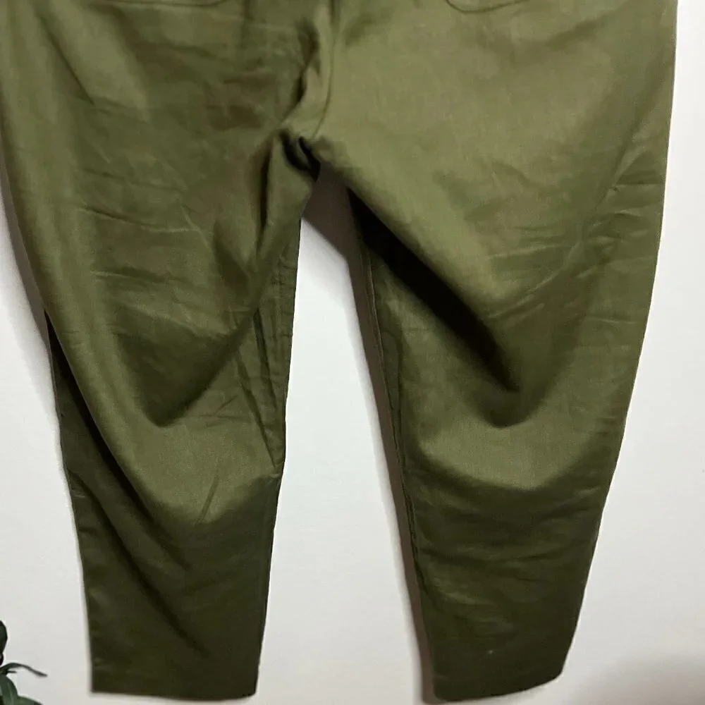 Banana Republic Olive Green Linen & Cotton Blend Pants Size 10P